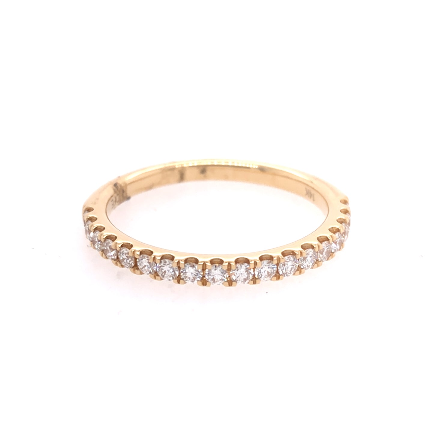 14K Yellow Gold Diamond Wedding Band