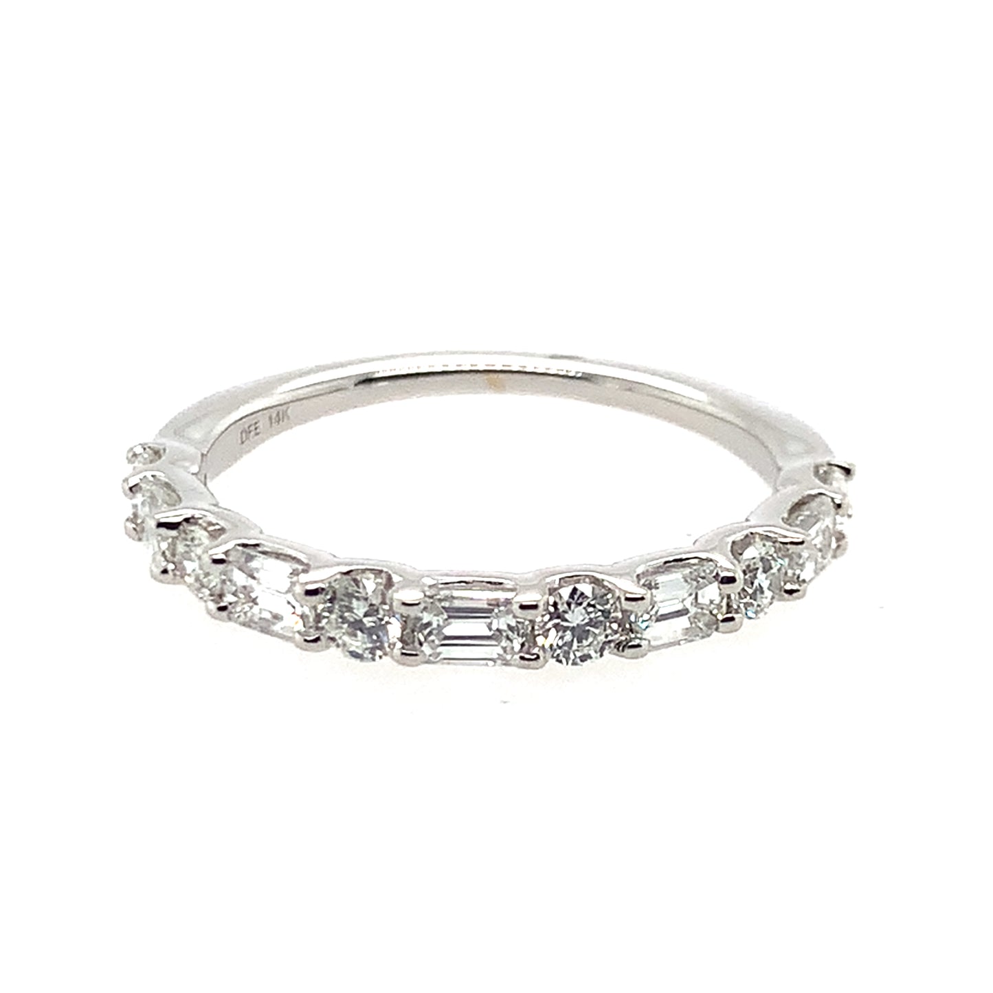 Rolland's Designs Round & Baguette Diamond Band