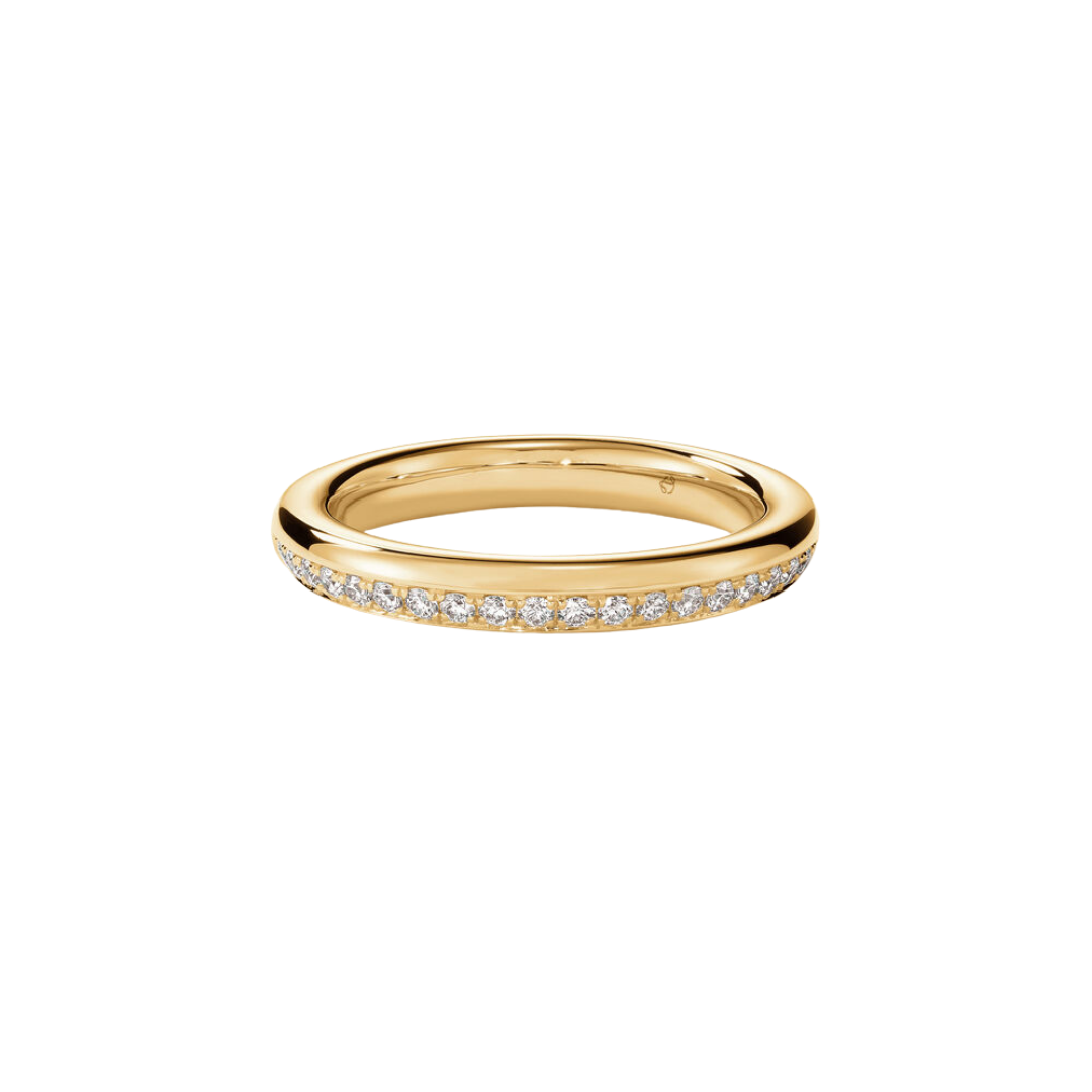 Hearts On Fire 18K Yellow Gold Barre Pave Band