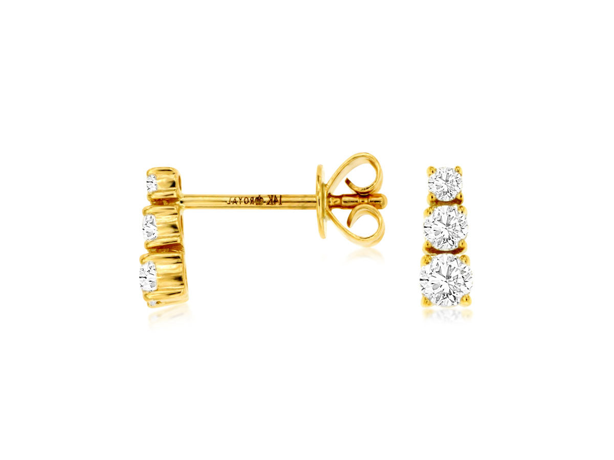 Rolland's Designs Graduating Diamond Studs