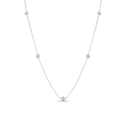 Roberto Coin 18K Yellow Gold 5 Station Diamond Neckace
