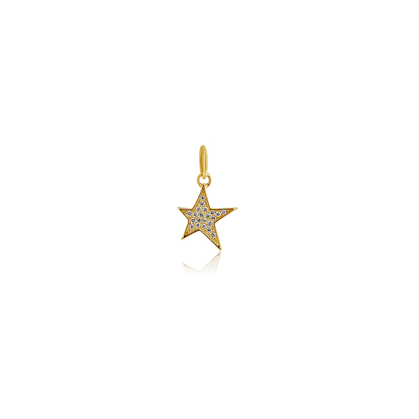 Rolland's Designs 14K Gold Diamond Star Pendant