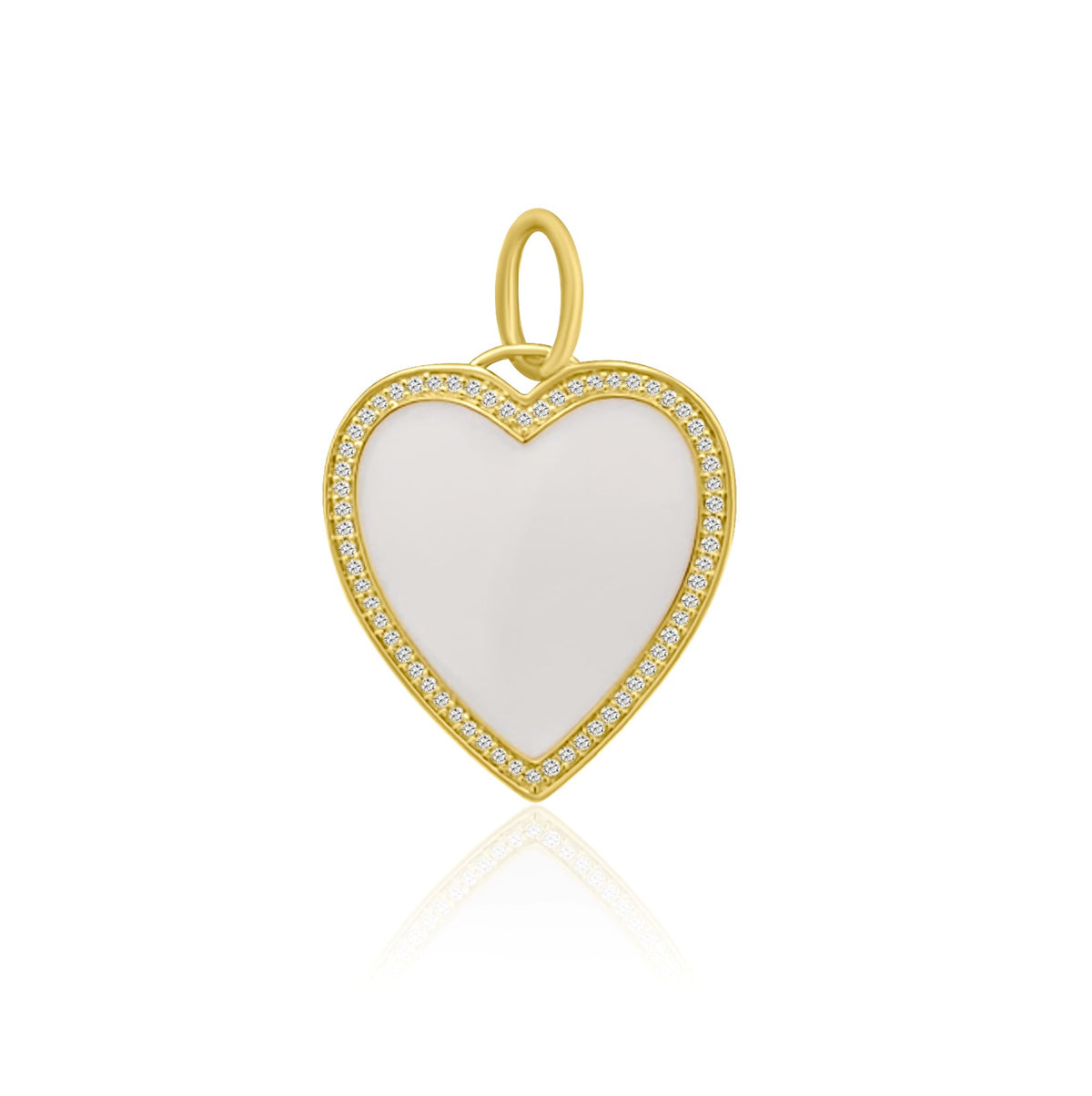 Rolland's Designs 14K Gold & Mother Of Pearl Heart Pendant