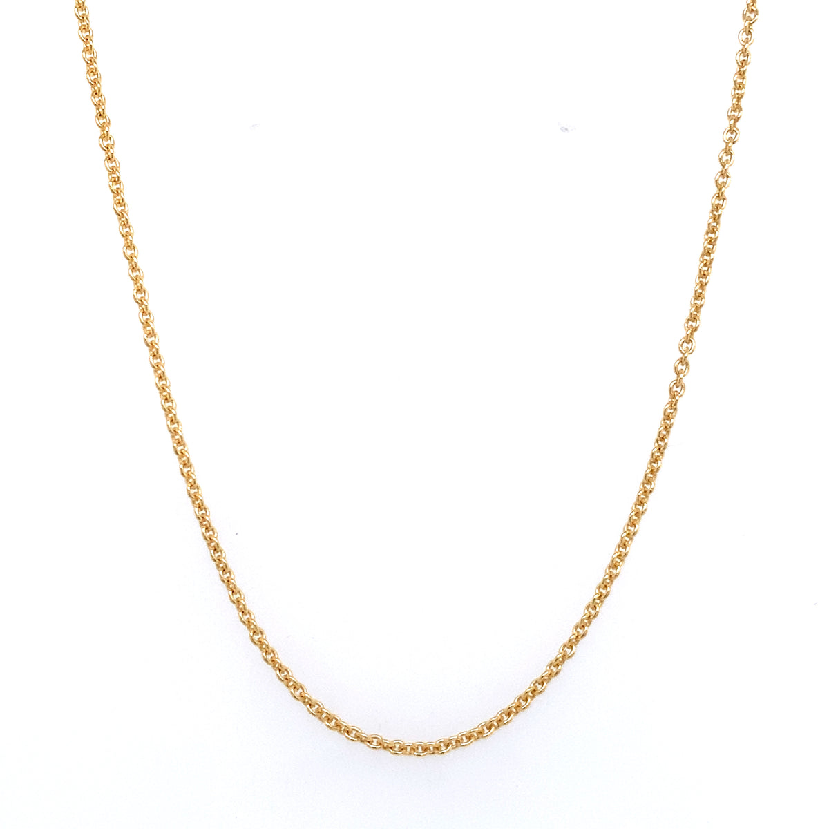 14K Yellow Gold 18" Rolo Chain