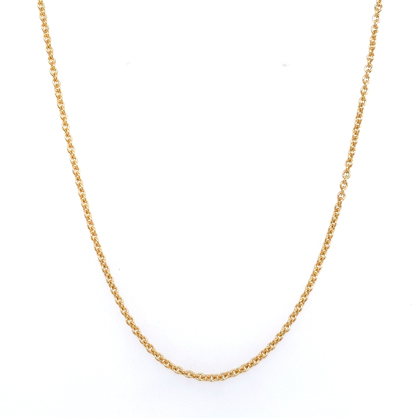 14K Yellow Gold 18" Rolo Chain