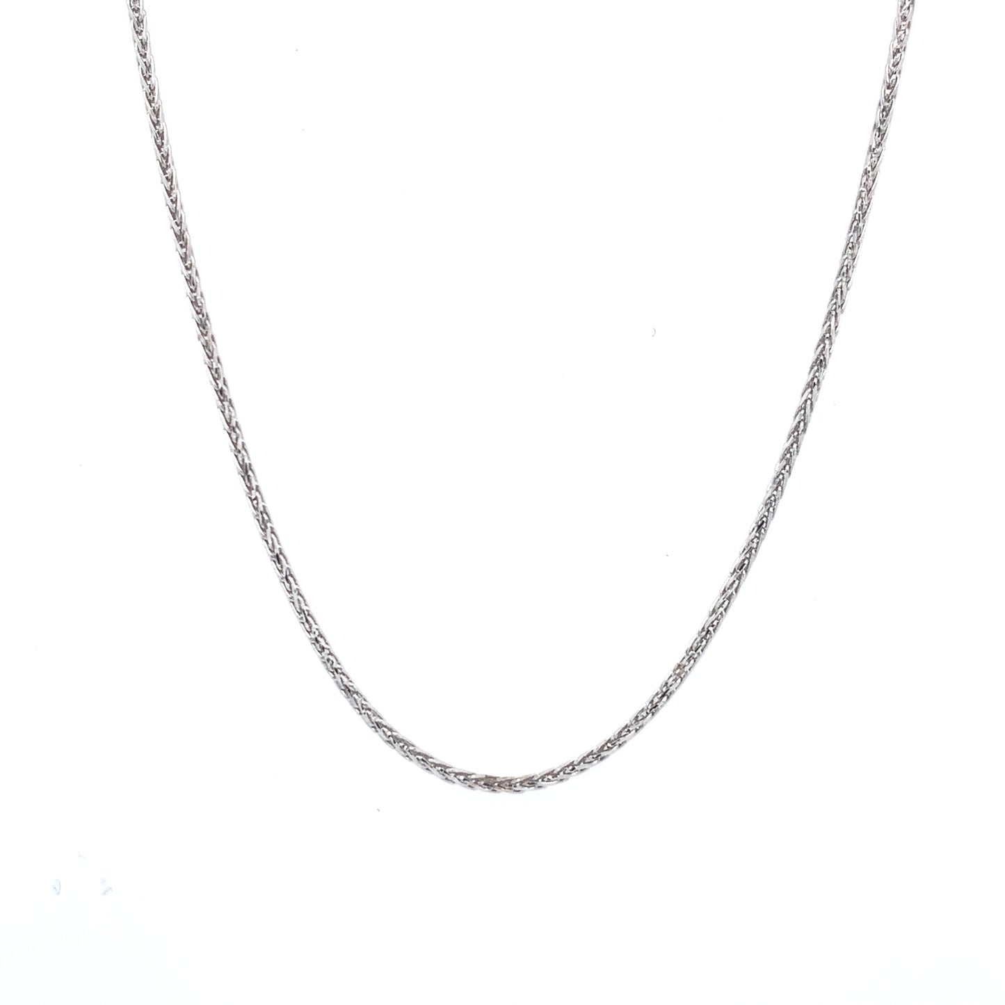 Rolland's Designs 14K White Gold Diamond Cut Chain