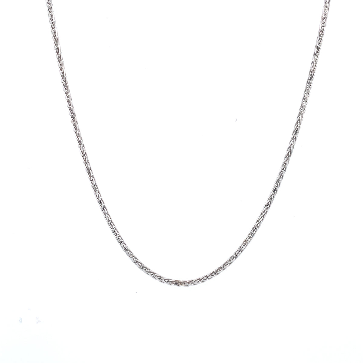 Rolland's Designs 14K White Gold Diamond Cut Chain