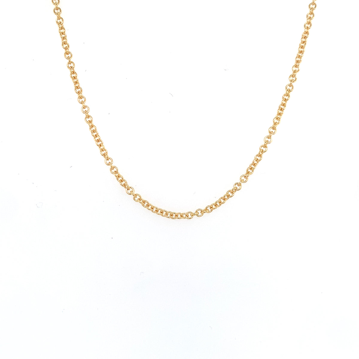 Rolland's Design Yellow Gold 24" Rolo Chain