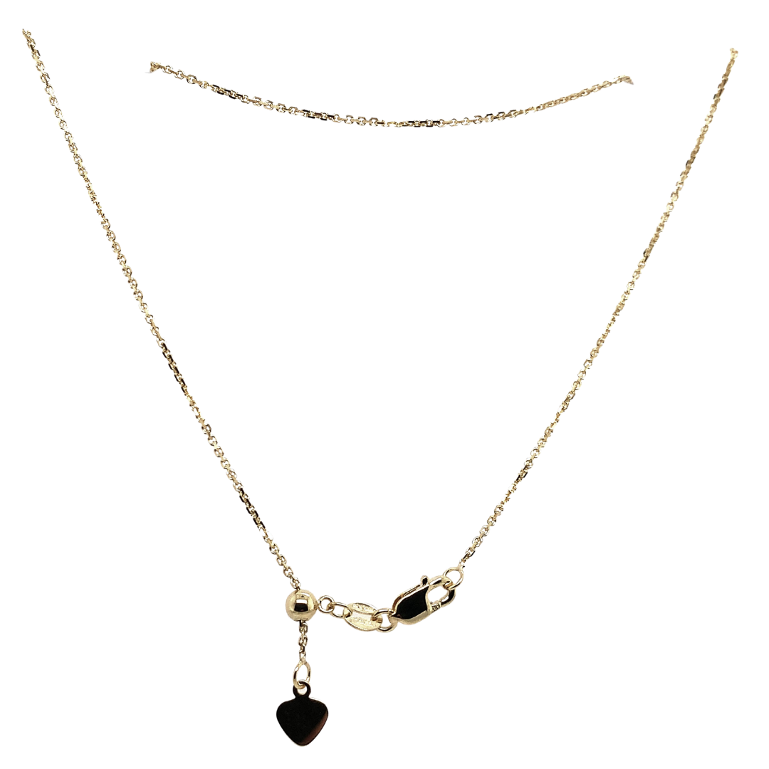 Gold Cable Chain 22"