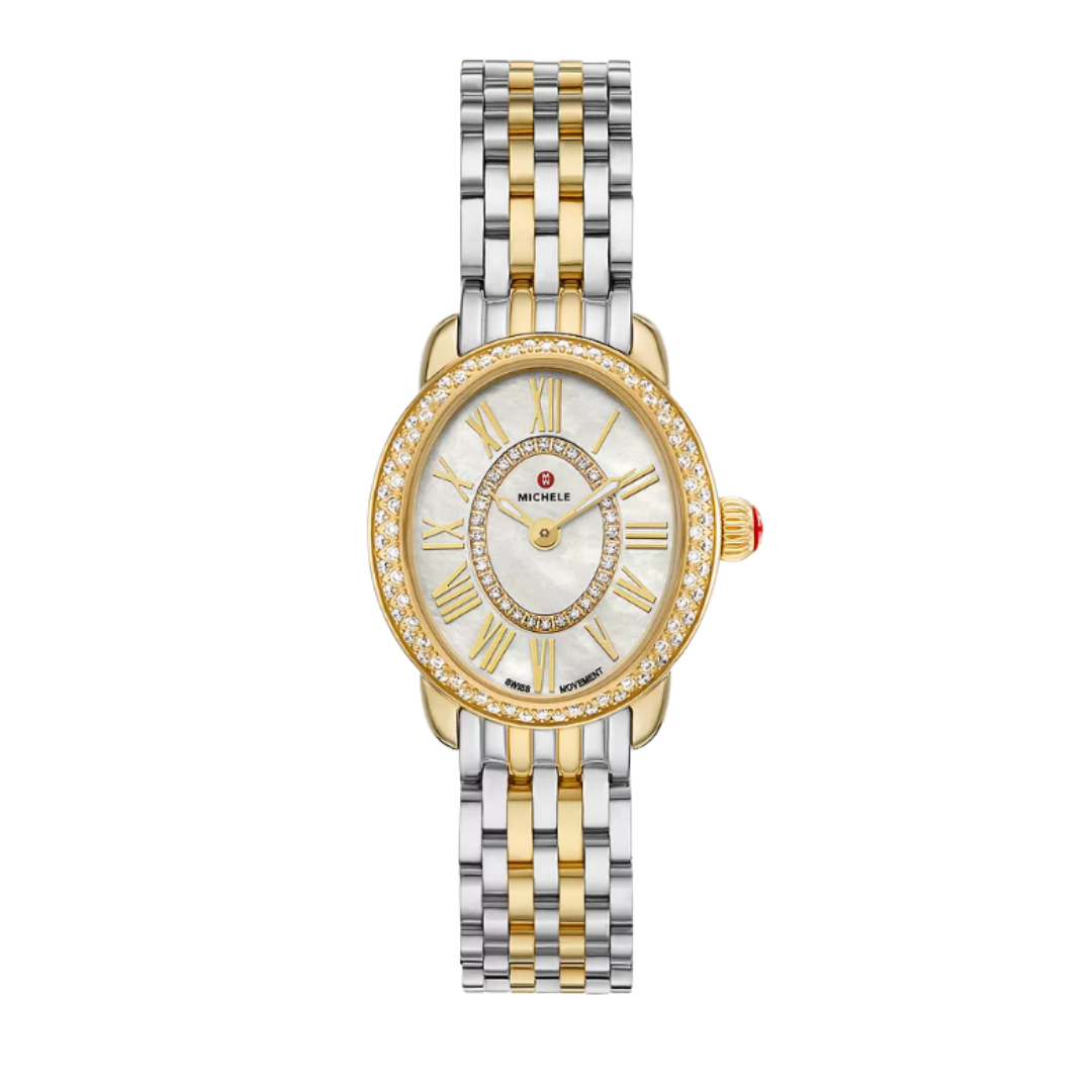 Michele Serein Oval Diamond Watch