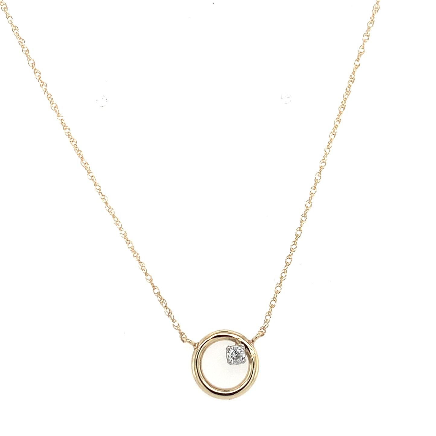 Estate 14K Gold Diamond Pendant