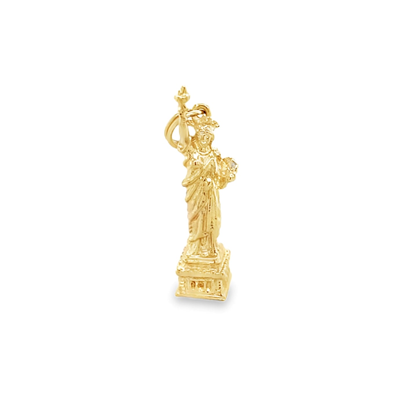 Estate 14Ky Gold Statue Of Liberty Charm