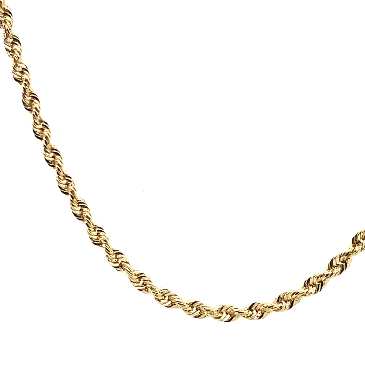 Estate 14K Yellow Gold Rope Chain