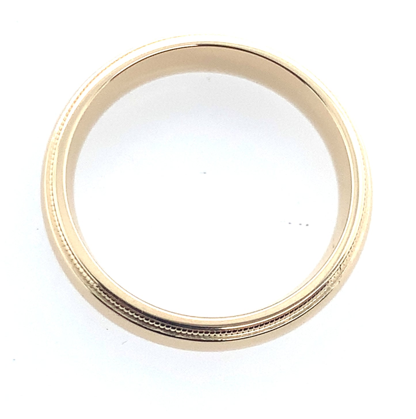 14K Yellow Gold Double Milgrain Band **Final Sale No Warranty**