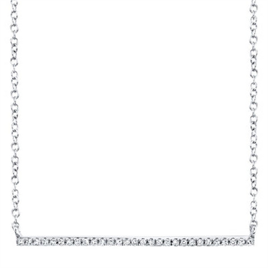 Shy Creation Diamond Bar Necklace
