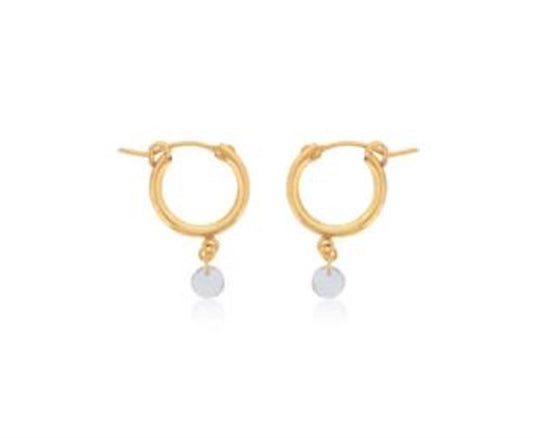 Dee Berkley White Topaz Drop Earrings