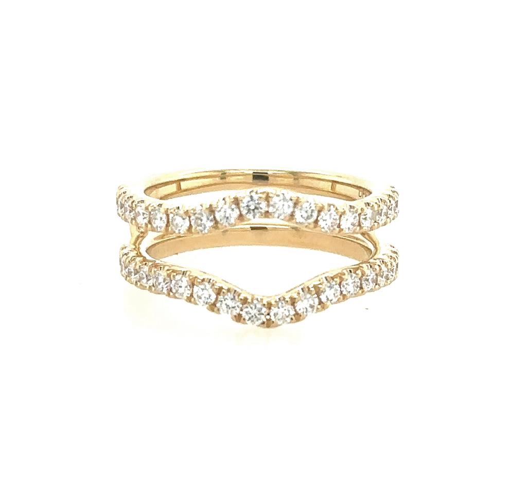 Rolland's Designs 14K Yellow Gold Diamond Curve Band