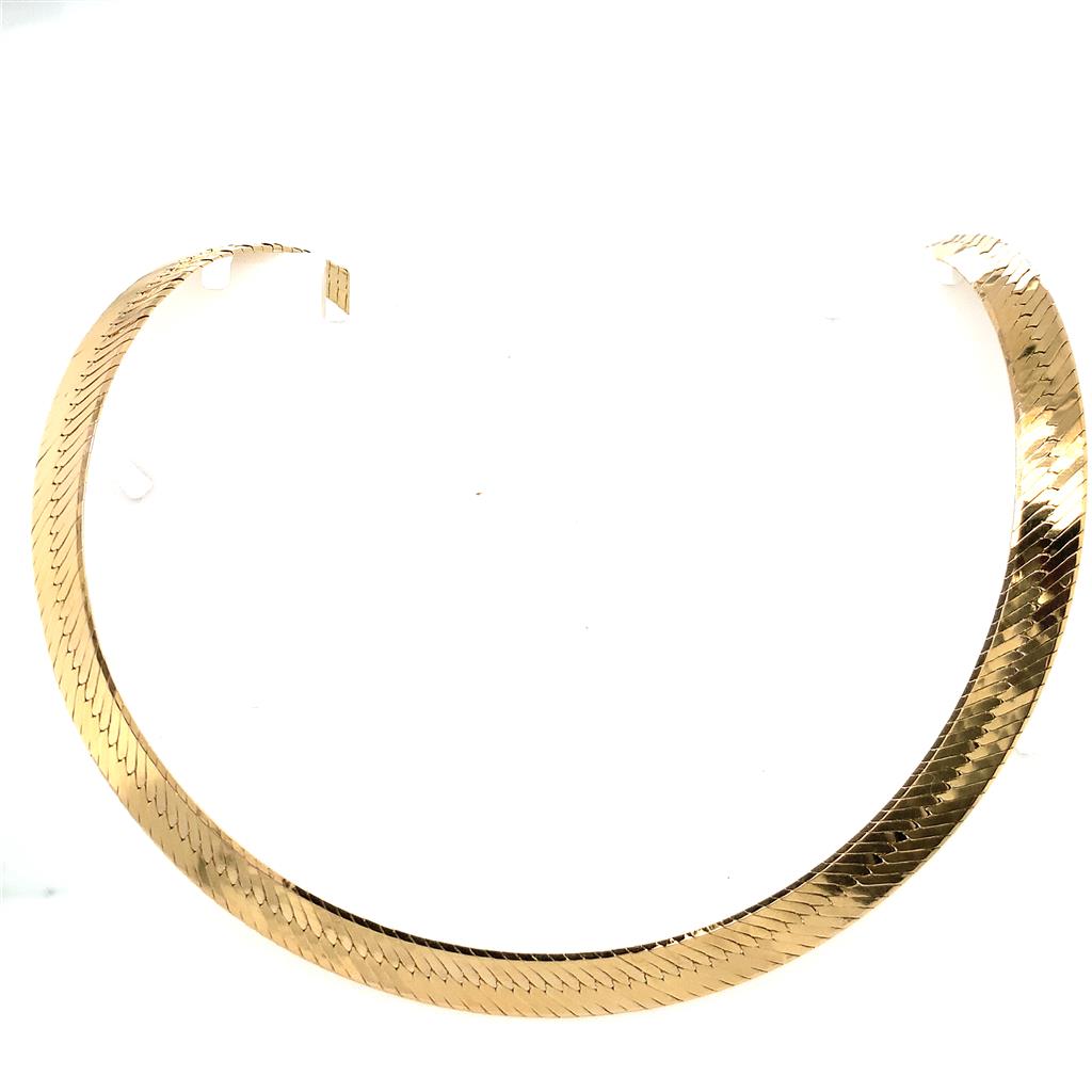 Estate 14K Herringbone Chain