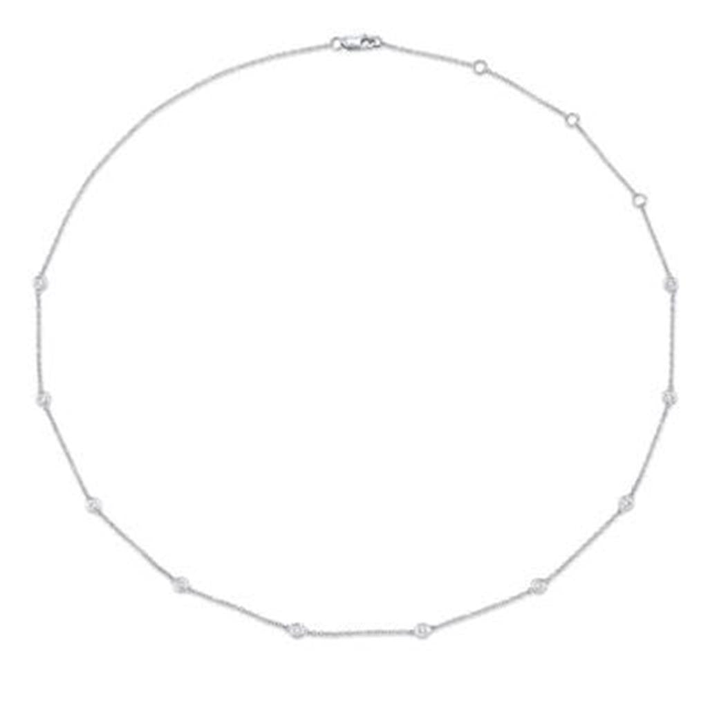 Shy Creation Diamond Station Necklace