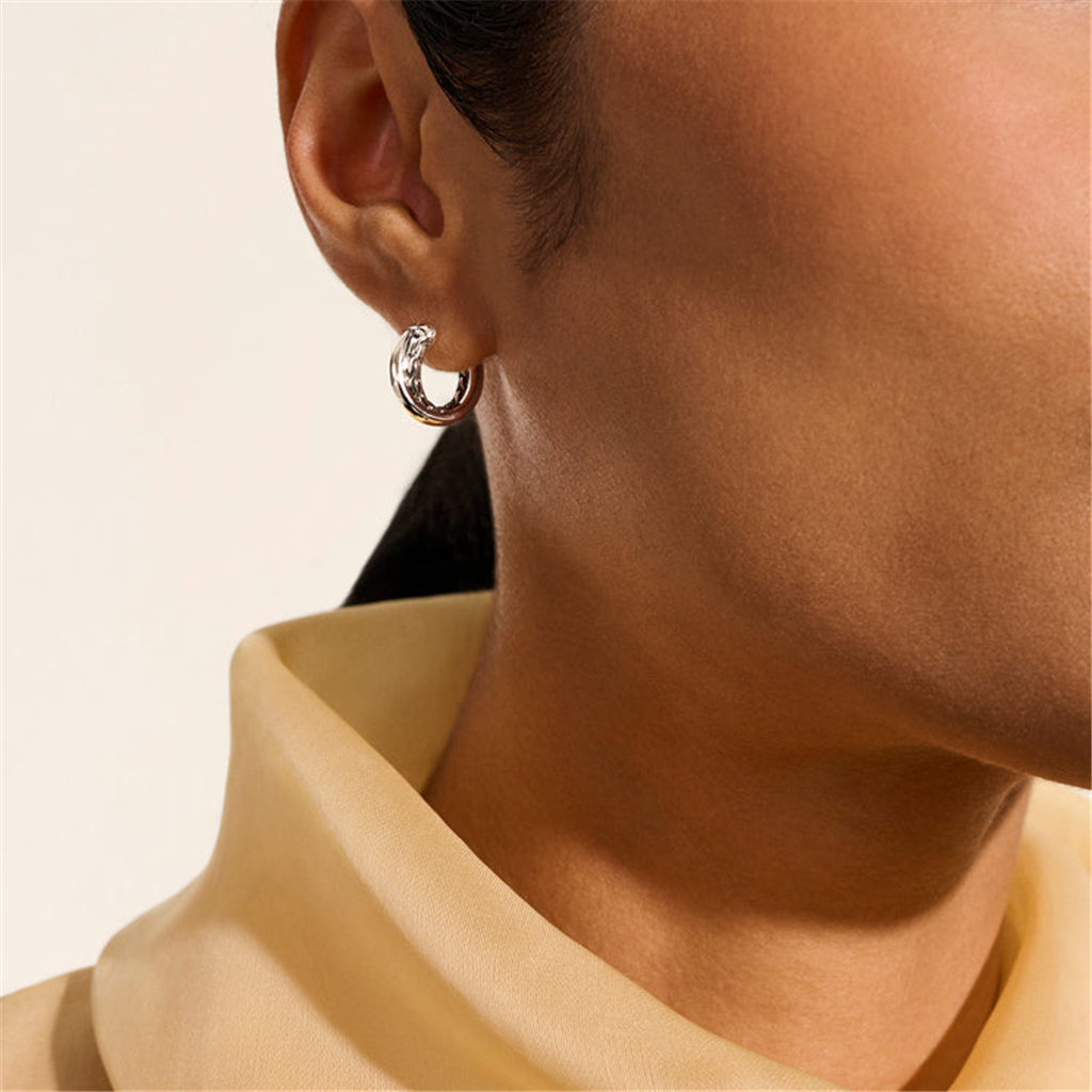 John Hardy Essential Crossover Hoop Earring
