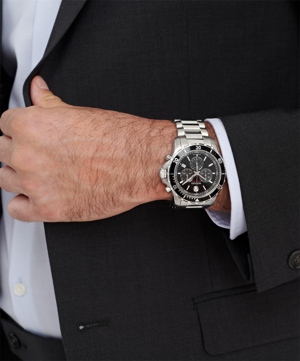 Movado 42mm Series 800 Chronograph Black