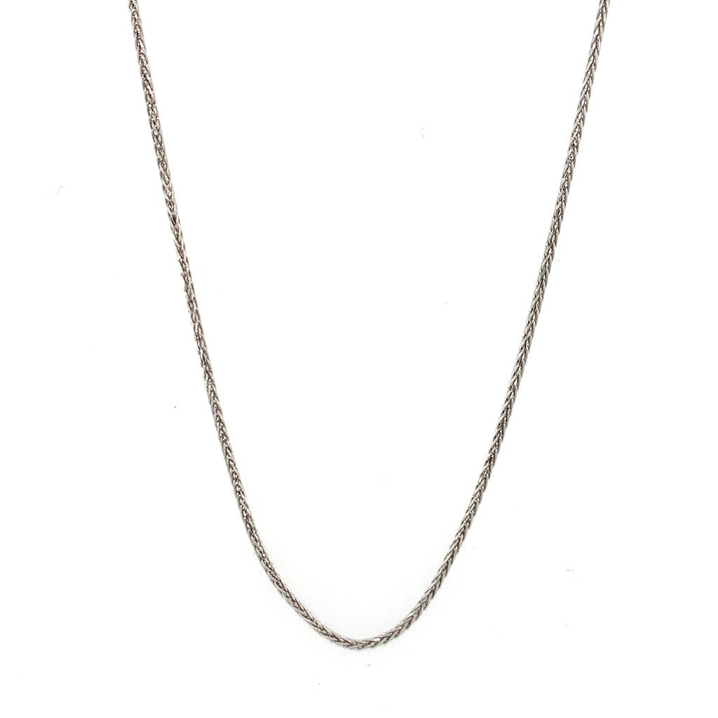 Rolland's Designs 14K White Gold Diamond Cut Chain