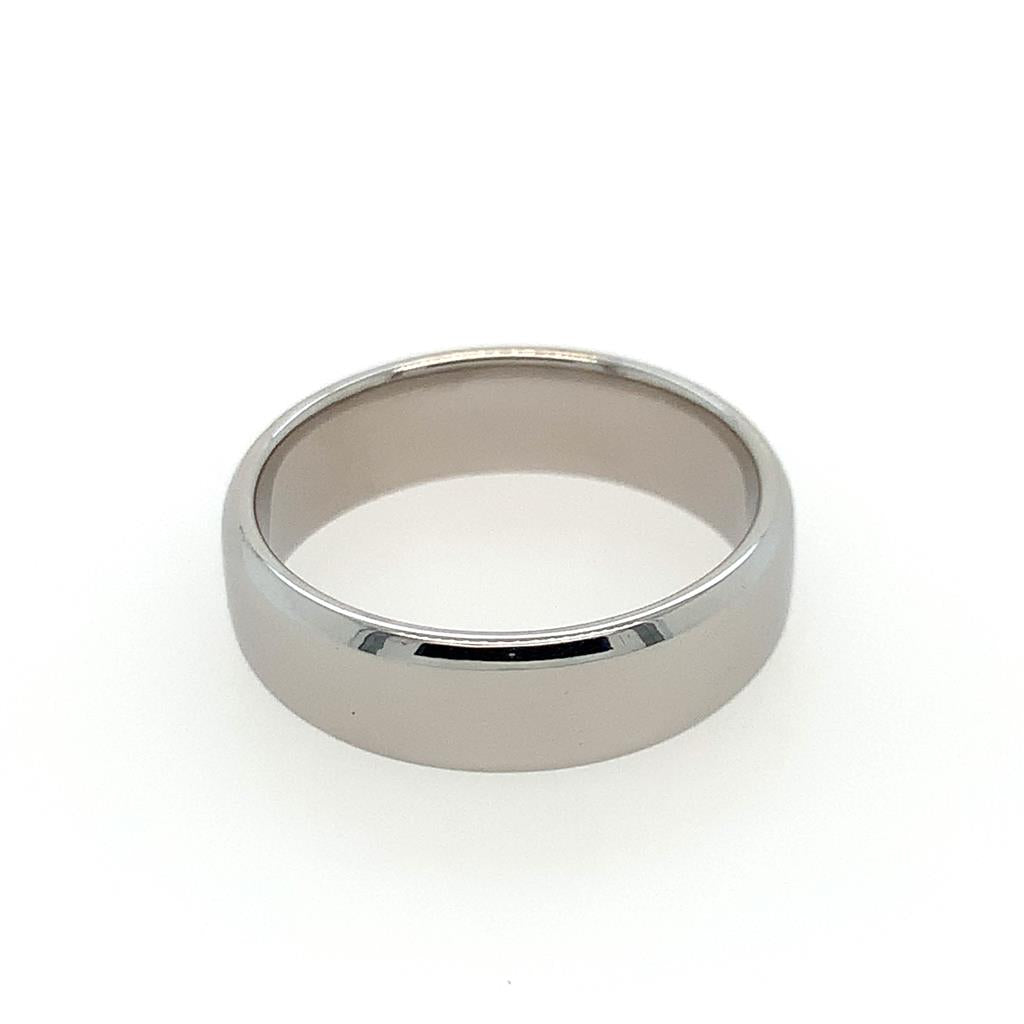 Estate 14k White Gold Band