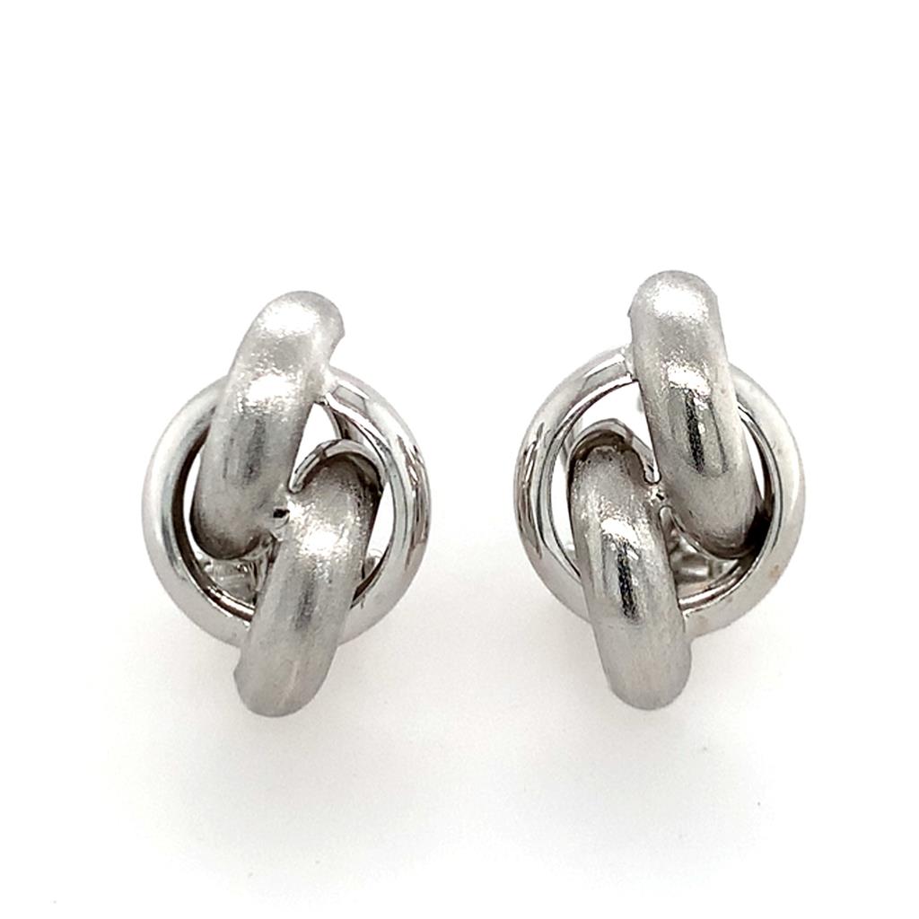 Estate 14K Gold Loop Earrings with Omega Backs