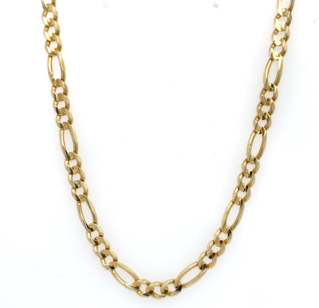 Estate 14K Gold 20" Figaro Chain