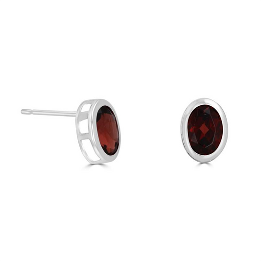 Rolland's Designs Bezel Set Garnets