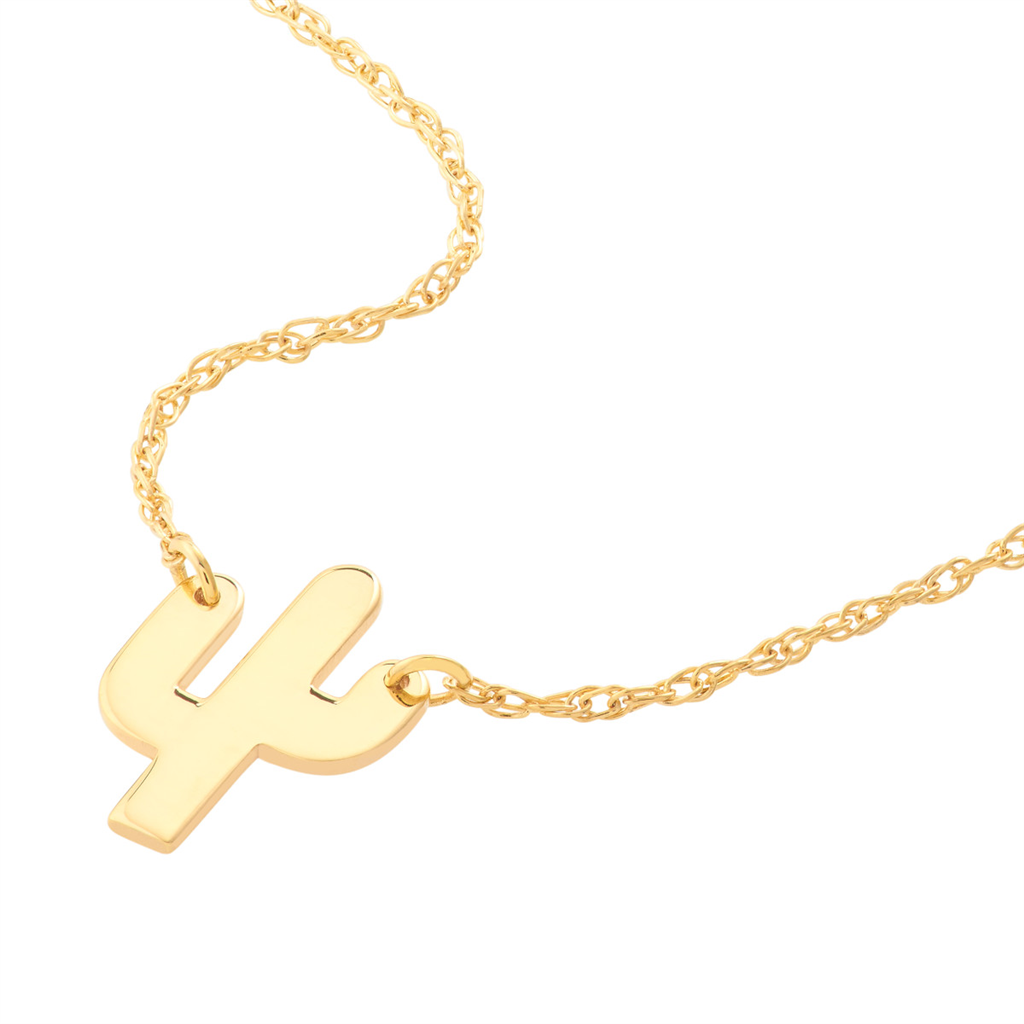 Rolland's Designs 14k Mini Cactus Pendant