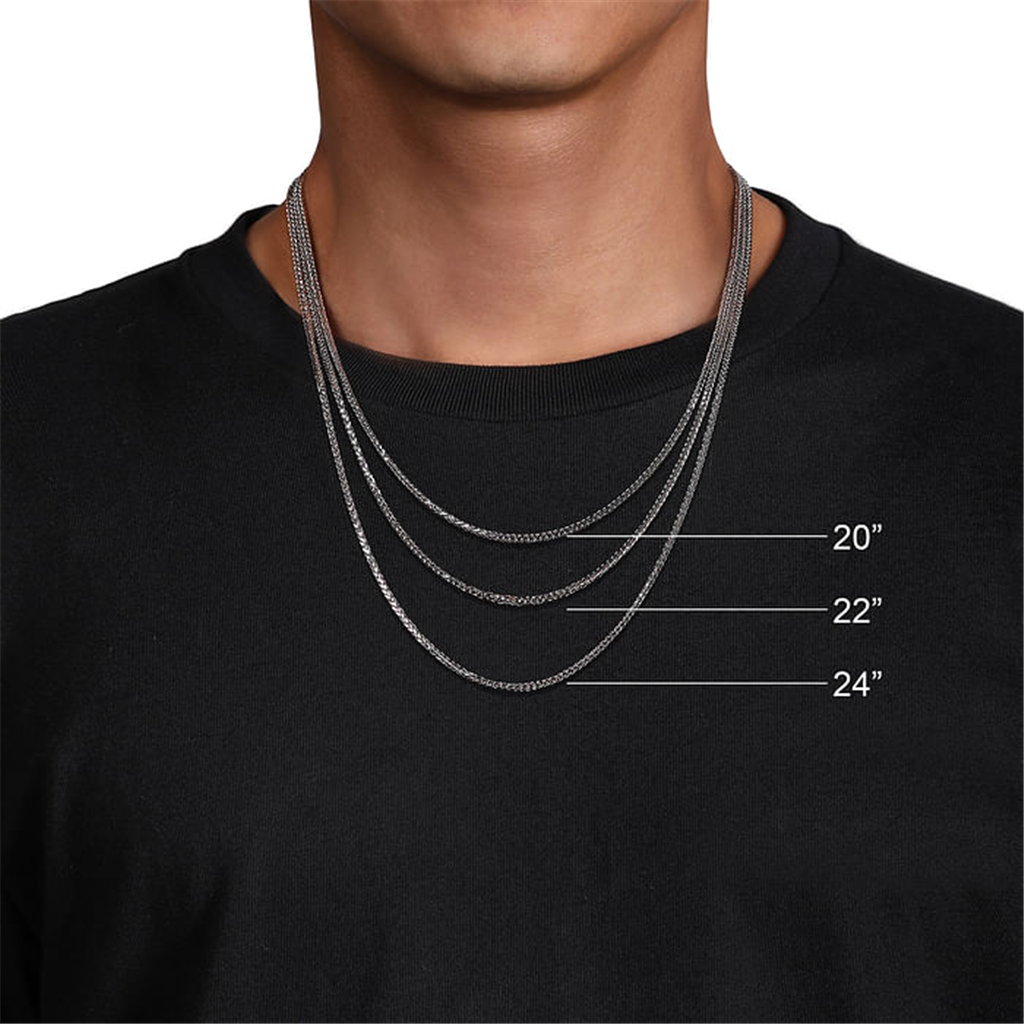 Gabriel Gents Hollow Wheat Chain Necklace
