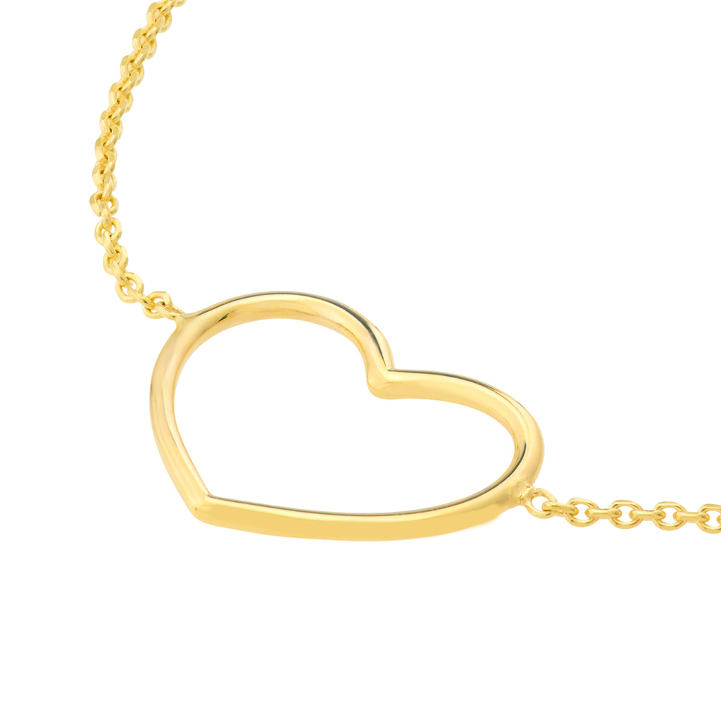 Rolland's Designs 14K Yellow Gold Heart Bracelet