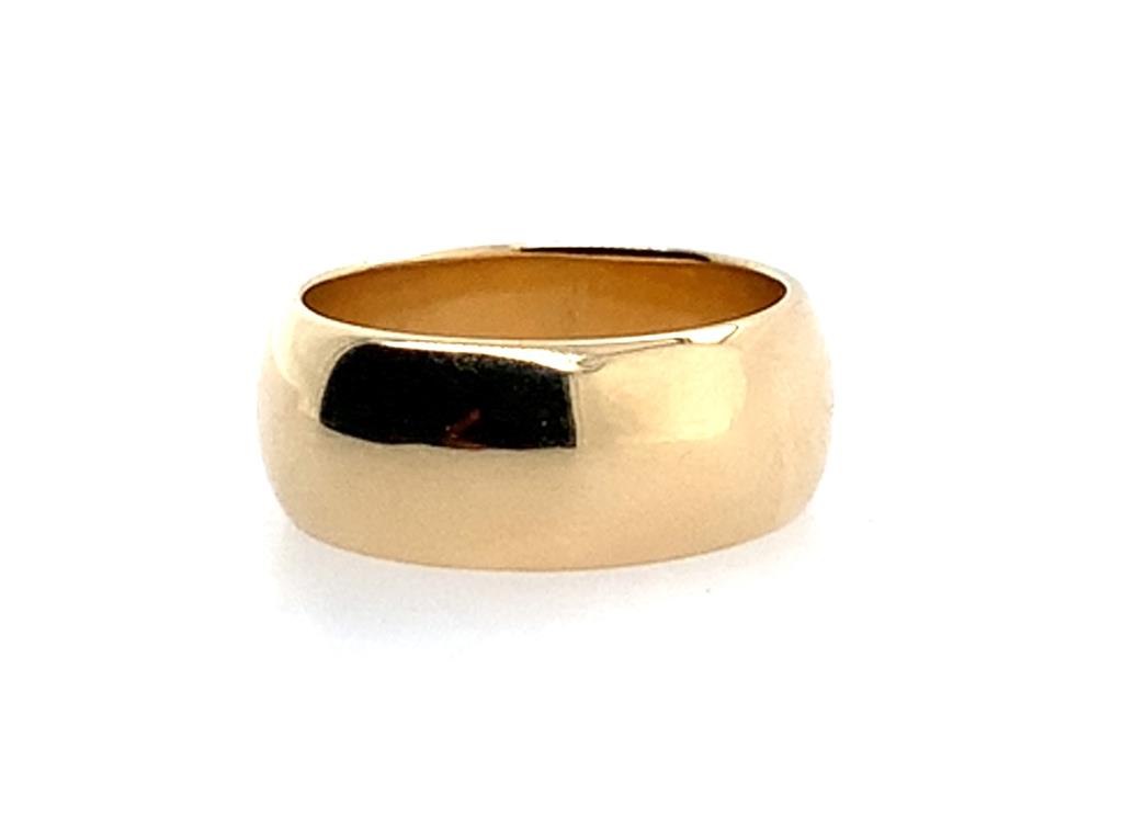Estate 14K Gold Thick Plain Band