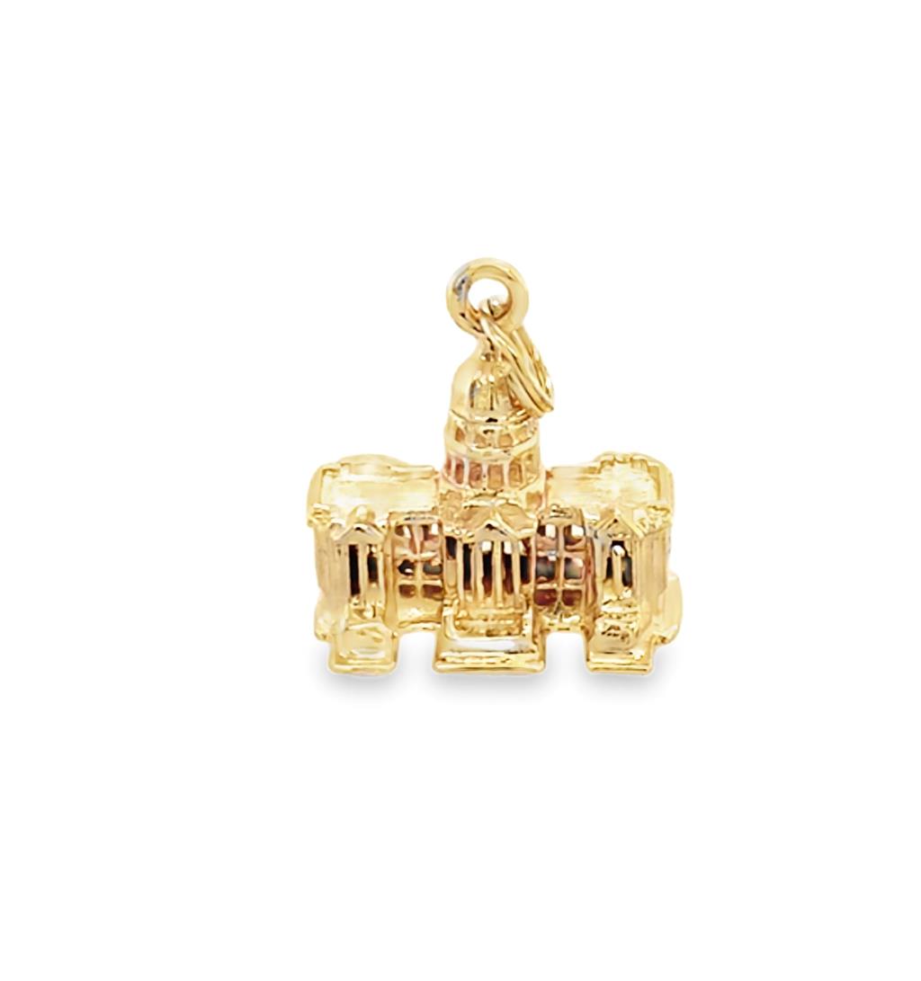 Estate 14K Gold Capitol Charm
