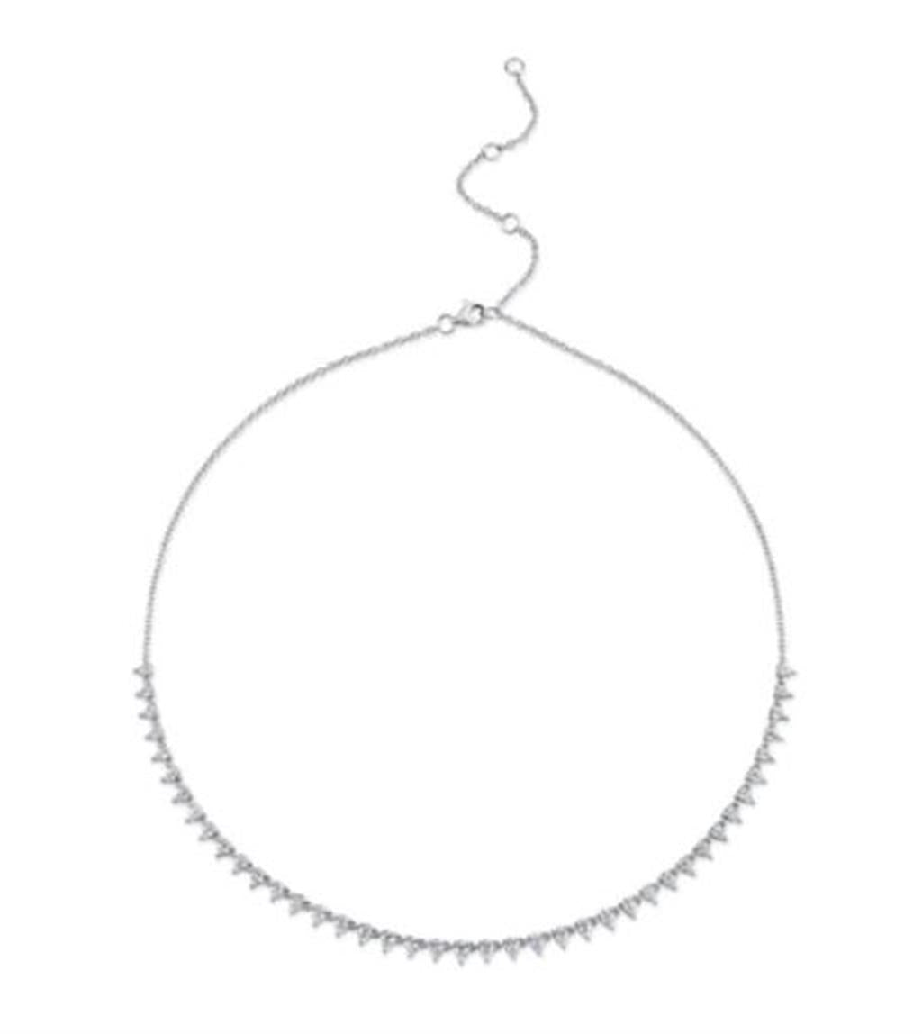 Shy 14Kw Diamond Tennis Necklace