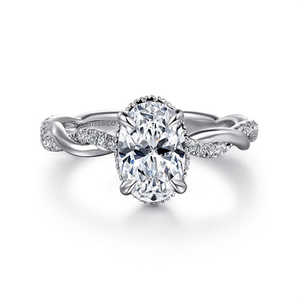 Gabriel 'Ama" White Gold Semi-Mount