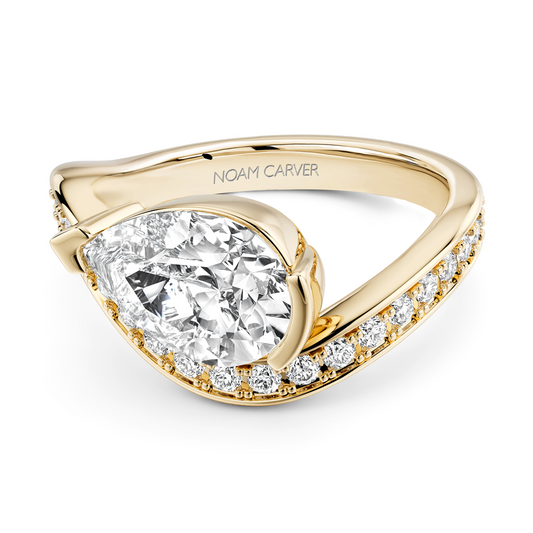 Noam Carver 14K Yellow Gold Diamond Engagement Ring