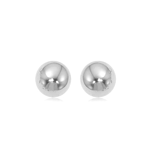 7mm Gold Ball Earrings