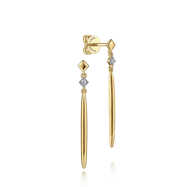 Gabriel Diamond Spike Drop Earrings