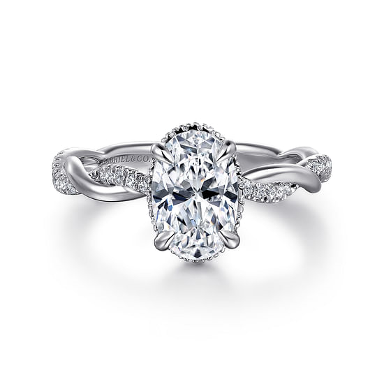 Gabriel 'Ama" White Gold Semi-Mount