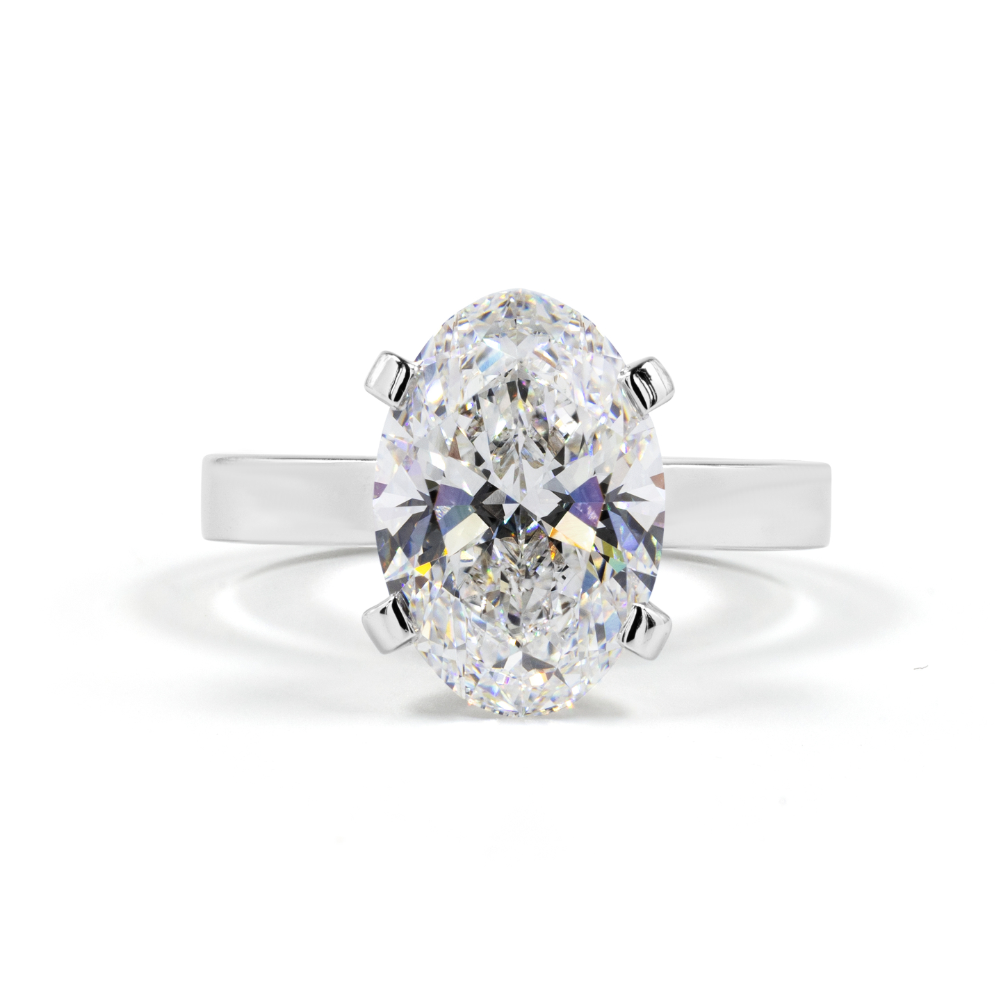 14K White Gold Lab Grown Diamond Engagement Ring