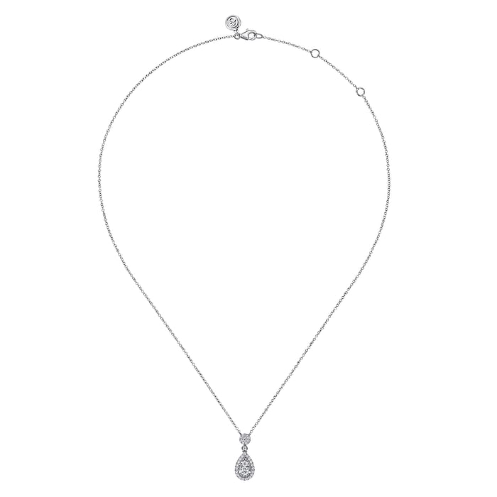 Gabriel Diamond Teardrop Necklace
