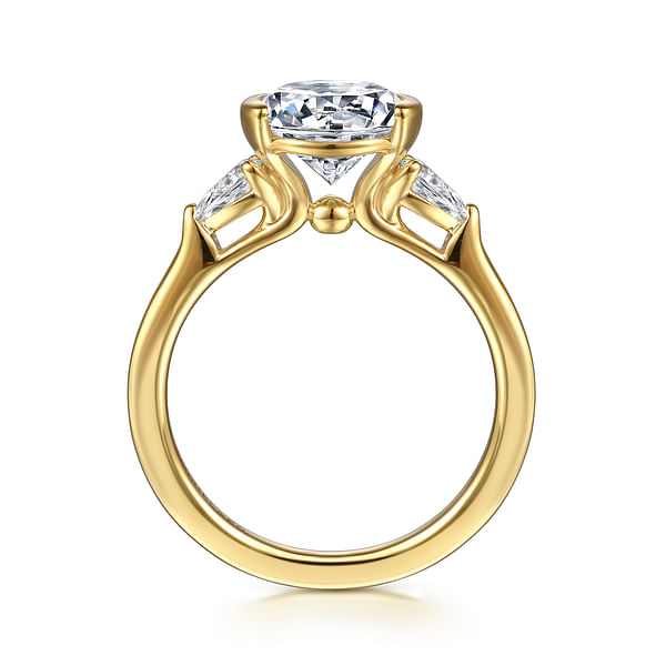 Gabriel 14K Yellow Gold Bezel Engagement Ring
