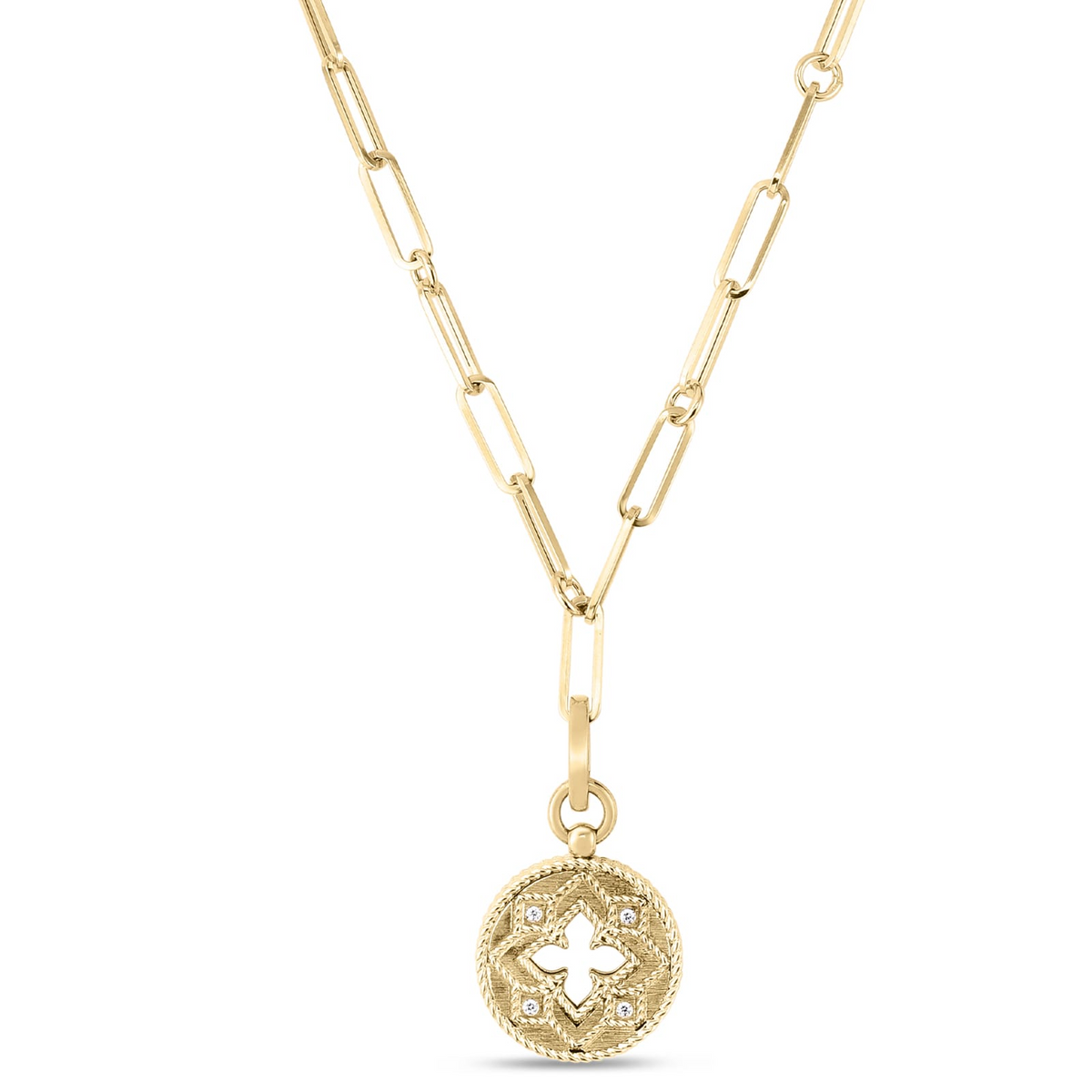 Roberto Coin Venetian Princess Diamond Medallion