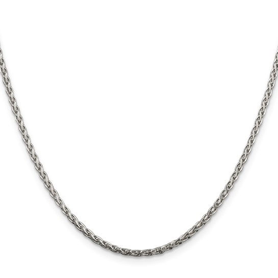 Silver Diamond-Cut Spiga Chain