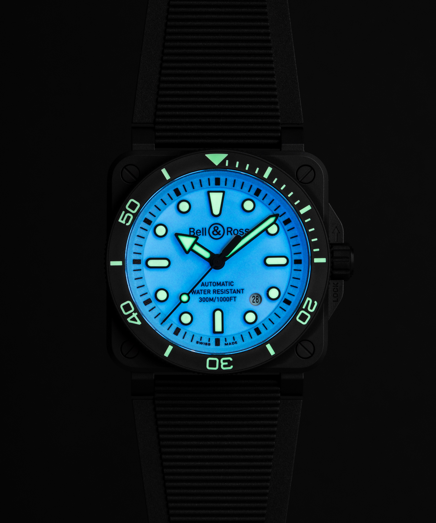 BR-03 Diver Blue Dial With Super Luminova