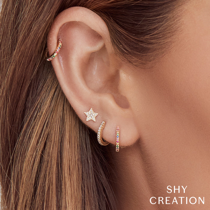 Shy 14Ky Mini Diamond Earrings