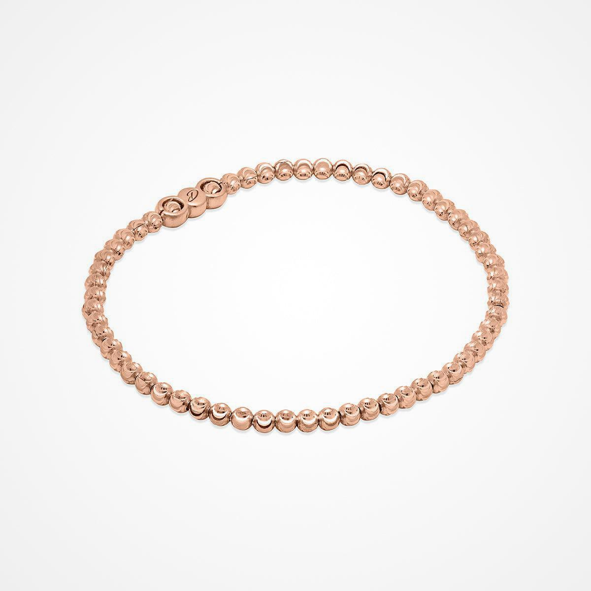 Desmos Sterling Silver Pink Moon Design Bead Bracelet