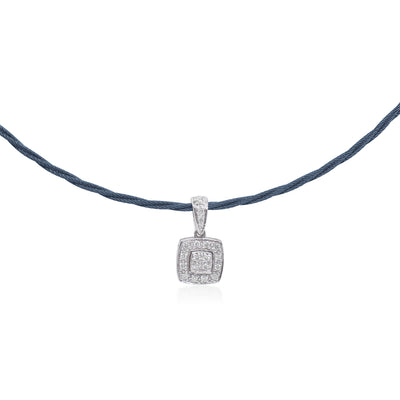 Alor Carribean Blue Cable Diamond Pendant